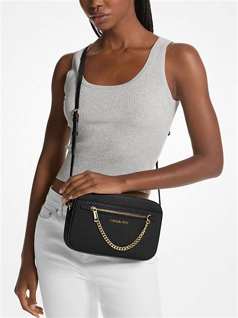 michael kors reese saffiano leather crossbody bag|Michael Kors saffiano leather crossbody.